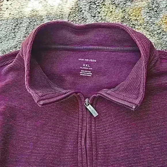 Van Heusen mens XXL maroon pullover sweater - Picture 2 of 2